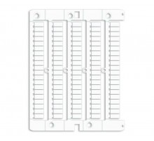 Маркировка для клемм ДКС, жесткая, 5х10мм. Период 5мм. Белая  NUTB1051  DKC