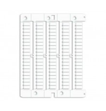 Маркировка для клемм ДКС, жесткая, 5х10мм. Период 5мм. Белая  NUTB1051  DKC