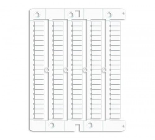 Маркировка для клемм ДКС, жесткая, 5х10мм. Период 5мм. Белая  NUTB1051  DKC