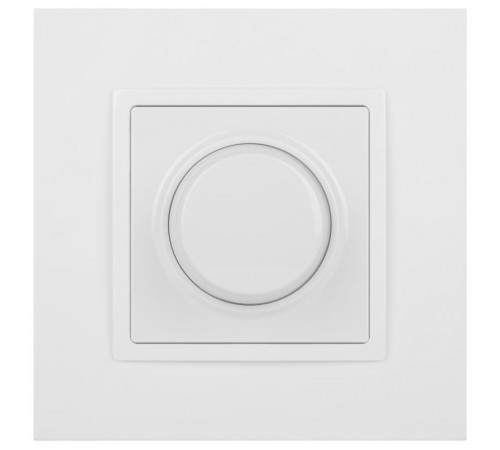 14-4101-01 Светорегулятор поворотно-нажимной, 400ВА 230В, IP20, Эра Elegance, белый  Б0034339  ЭРА