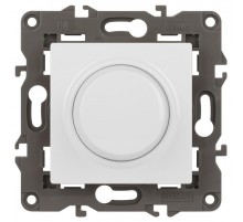 14-4101-01 Светорегулятор поворотно-нажимной, 400ВА 230В, IP20, Эра Elegance, белый  Б0034339  ЭРА