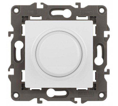 14-4101-01 Светорегулятор поворотно-нажимной, 400ВА 230В, IP20, Эра Elegance, белый  Б0034339  ЭРА