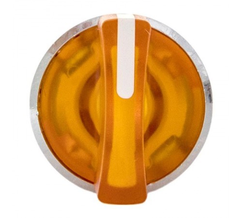 Механизм исполнительный переключателя ХB4 желтый на 3 положения возвратный без фиксации, с подсветкой с короткой ручко IP65  XB4BD3L-Y-65  EKF