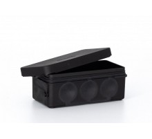 КР2401-08 Коробка распределительная 81*38*30 о/у, 2-компонент. атмосферостойкая, IP66, черная,  10 вводов  КР2401-08  HEGEL