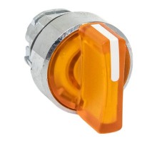 Механизм исполнительный переключателя ХB4 желтый на 3 положения возвратный без фиксации, с подсветкой с короткой ручко IP65  XB4BD3L-Y-65  EKF