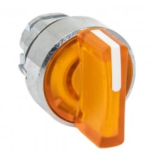 Механизм исполнительный переключателя ХB4 желтый на 3 положения возвратный без фиксации, с подсветкой с короткой ручко IP65  XB4BD3L-Y-65  EKF