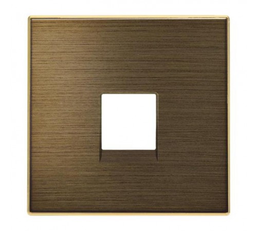 Накладка для телекоммуникационных розеток типа 8117... и/или 8118..., серия SKY, цвет античная латунь