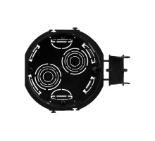 Коробка установочная для сплошных стен, черная, под 2 модуля, без винтов  59302  DKC