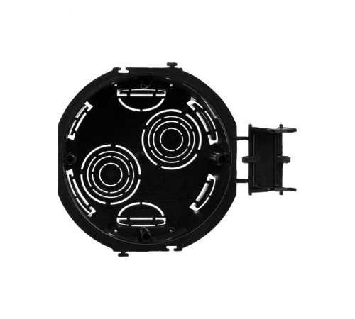 Коробка установочная для сплошных стен, черная, под 2 модуля, без винтов  59302  DKC