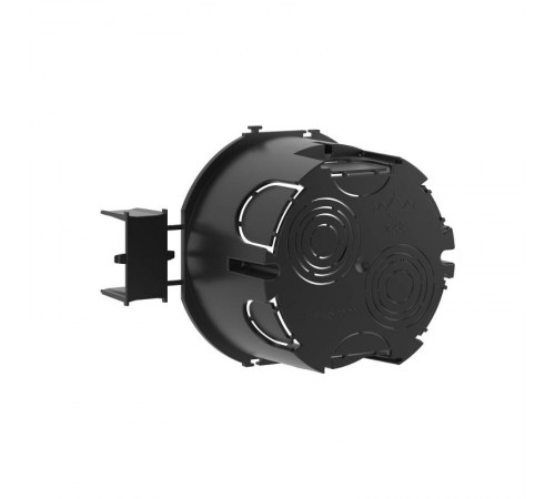 Коробка установочная для сплошных стен, черная, под 2 модуля, без винтов  59302  DKC