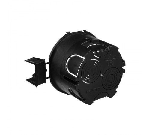 Коробка установочная для сплошных стен, черная, под 2 модуля, без винтов  59302  DKC