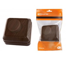 Светорегулятор поворотный RL 600Вт IP20 бук "Ладога"  SQ1801-0309  TDM