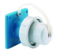 Вилка встраиваемая 16А 230В 6h IP67 фланец 75х75 Schuko I 754-Bals I Bals