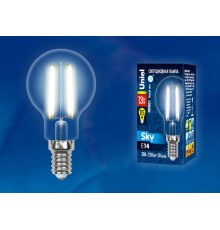 Лампа светодиодная LED-G45-13W/4000K/E14/CL PLS02WH LED. "шар", прозр. 4000К Серия Sky  UL-00005906  Uniel