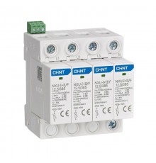 УЗИП NXU-I+II/F 4P In=25kA Im=50kA Uc=385В (класс I + II)  308614  CHINT