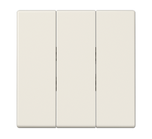 Тройная клавиша для балансирных механизмов выключателей (кнопок); термопласт; слоновая кость; LS990  LS993BF  Jung