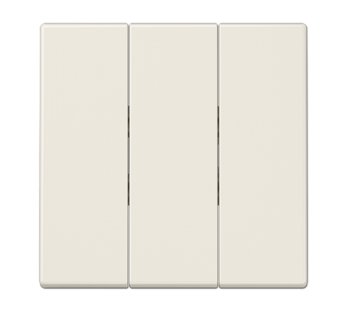 Тройная клавиша для балансирных механизмов выключателей (кнопок); термопласт; слоновая кость; LS990  LS993BF  Jung