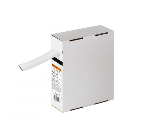 Термоусаживаемая трубка ТУТнг 16/8 белая в коробке (10 м/упак)   SQ0518-0436  TDM