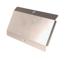 Крышка угла вертикального внешнего 45 градусов Стандарт INOX (AISI 409) 500  PR16.2985  Промрукав