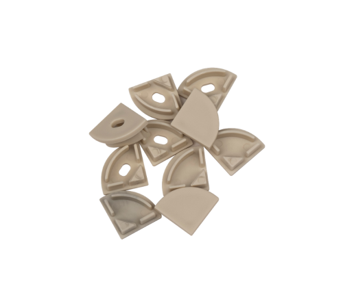 Заглушки торцевые для профиля  PAL1616 SET 5H+5WH (глухая 5шт+сквозная 5шт) / 10шт/   .5058811  Jazzway