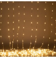 Гирлянда светодиодная   ENIN-300WL гирлянда занавес водопад теплый белый 3*2,8 м 280 LED IP20  Б0060418  ЭРА