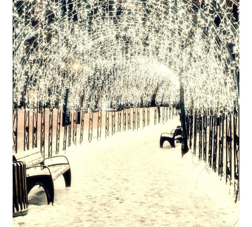 Светодиодная гирлянда ARD-EDGE-CLASSIC-2400x600-WHITE-88LED-PULSE Warm (230V, 6W) (Ardecoled, IP65)  034914  Arlight