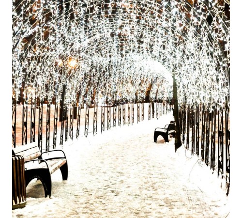 Светодиодная гирлянда ARD-EDGE-CLASSIC-2400x600-WHITE-88LED-PULSE Warm (230V, 6W) (Ardecoled, IP65)  034914  Arlight