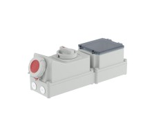 Розетка наружной установки с механической блокировкой и DIN-рейкой на 6 модулей IP67 63А 3P+E+N 400В  DIS5686387  DKC