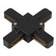 Коннектор для шинопровода Х-образный черный TR7-C 2W X BK  Б0032183  ЭРА