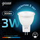 Лампа светодиодная LED 3Вт GU4 220В 4100К MR11 d35х45мм  132517203  Gauss