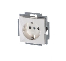 ABB Basic 55 Альп. белый Розетка с/з с защитными шторками  2013-0-5278   2CKA002013A5278  ABB