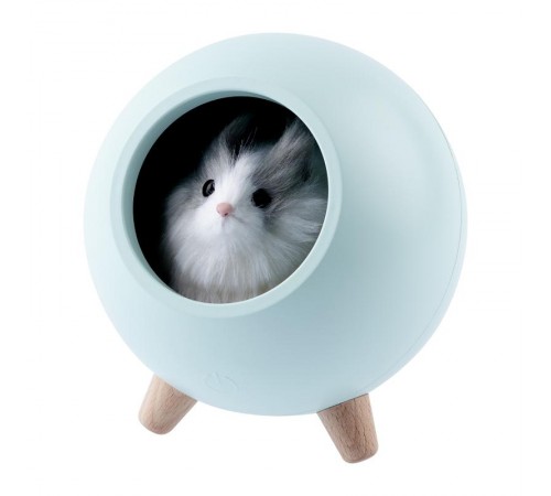 Светильник-ночник светодиодный настольный NLED-468-1W-GR "Хомяк в домике", зеленый   Б0052817  ЭРА