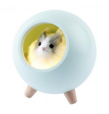 Светильник-ночник светодиодный настольный NLED-468-1W-GR "Хомяк в домике", зеленый   Б0052817  ЭРА