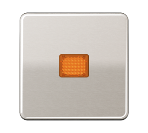 Клавиша с оранжевым окошком для выключателя с подсветкой; платина  CD590KOPT  Jung