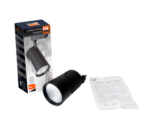 Светильник светодиодный трековый однофазный PTR 1732 32w 4000K 24° BL (чёрный) IP40  .5026162  Jazzway