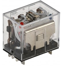Реле РЭК77/4(LY4) с индикацией 10А 230В АC   RRP10-4-10-220A-LED  IEK