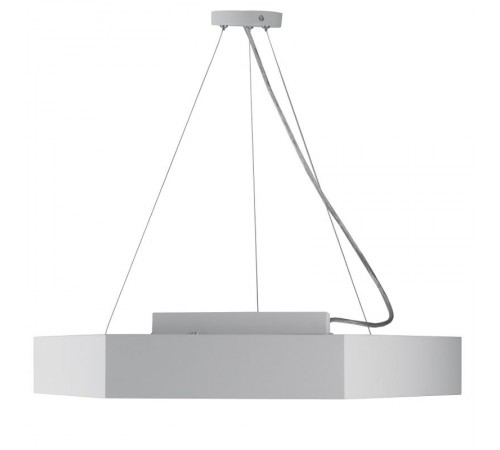 Светильник светодиодный Geometria Hexagon SPO-123-W-40K-045 45Вт 4000К 2500Лм IP40 600*600*80 белый подвесной  Б0050554  ЭРА