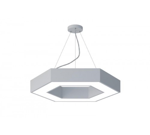 Светильник светодиодный Geometria Hexagon SPO-123-W-40K-045 45Вт 4000К 2500Лм IP40 600*600*80 белый подвесной  Б0050554  ЭРА