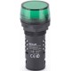 Лампа комм. ADDS 22 мм LED зел. 220В AC/DC ЛK-22   25118DEK  DEKraft