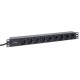 Блок розеток PDU TERACOM PRO 19" 1U 16А/250В 9 розеток Schuko 2 м 3x1,5 мм2 вилка Schuko  TRP-HPD-16A-9SH-2MSH  EKF