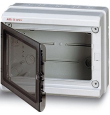 EUROPA IP65 бокс настенный 275х220х140мм ШхВхГ прозр.дверь серый  LUC 12 792  ABB
