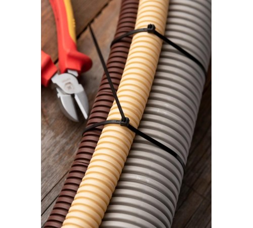 Хомут P6.6 стандартный (ч), 3.6x250 (100шт) FlexLock PROxima  plc-fl-ctsb-3.6x250  EKF