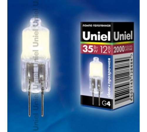 Лампа галогенная капсульная JC-12/35/G4 CL   00825  Uniel
