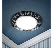 Светильник точечный встраиваемый под лампу DK80 13Вт GX53 белый/черный  Б0019575  ЭРА