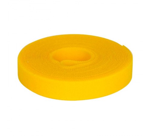 Лента-липучка в рулоне 9мм.x 5м.-ЖЕЛТЫЙ  285X09YL  DKC