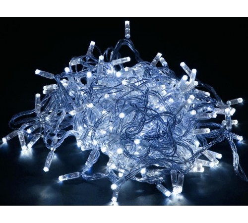 Гирлянда светодиодная нить 10м 100W IP44 прозрачный шнур 230В контр. 8 режимов  LGDU111-2-100-10-T-S-44  IEK