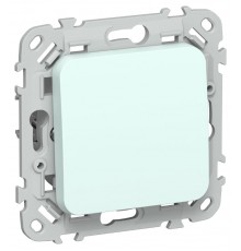 FLITE Выключатель 1-клавишный 10А ВС11-1-0-ФлХЛ холодный лед  FI-V10-0-10-1-K94  IEK