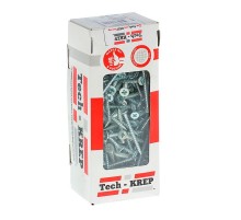 Саморезы универсальные 45х4,5 мм (200 шт) оцинкованные - коробка с окном ( 0,626 кг)  102192  Tech-KREP