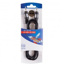 Шнур стерео шт. 3.5 мм - стерео шт. 3.5 мм 1.5М (GOLD)  06-3009  REXANT