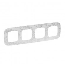 Valena ALLURE Нарцисс хром Рамка 4-ая  754344  Legrand